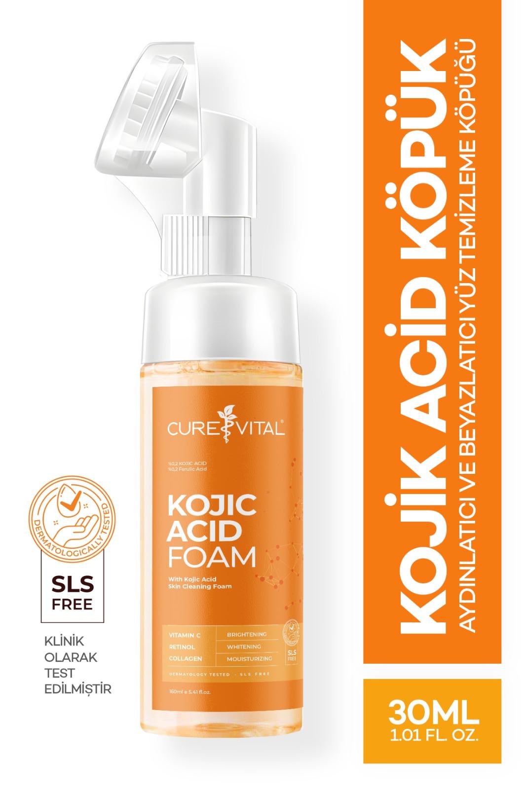 Kojic Asid Aydınlatıcı ve Yüz Temizleme Köpüğü